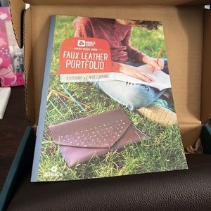 Faux leather portfolio